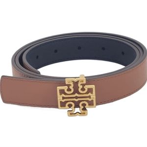 Tory Burch britten reversible belt black/tan size medium brand new